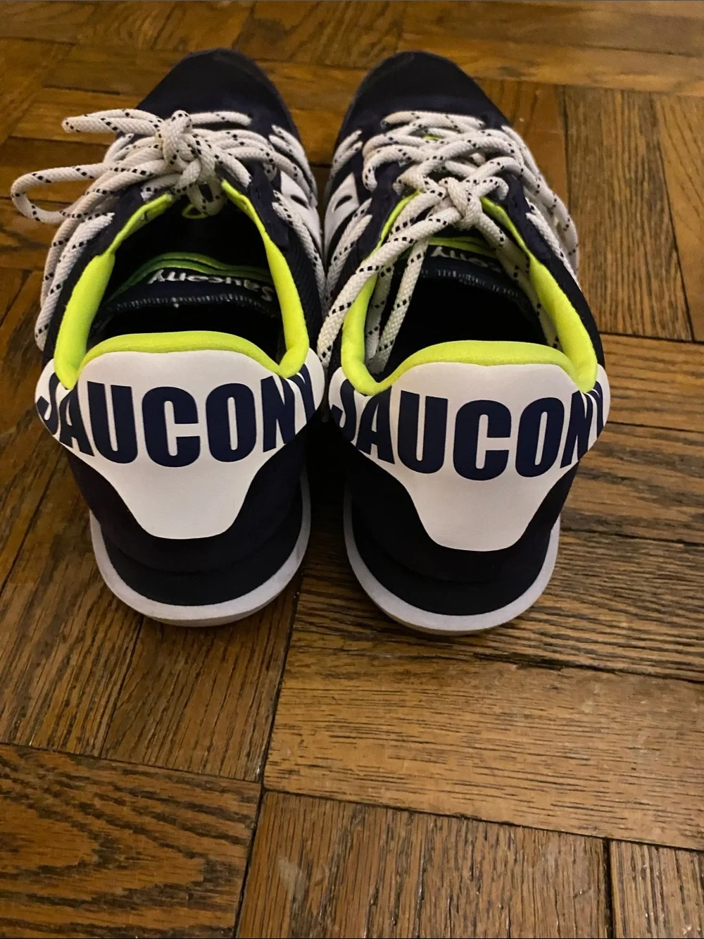 Saucony Navy with Neon Yellow Accent Running Shoe - Picture 5 of 5